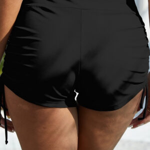 Maxct &Drawstring Mid-Rise Waist Swim Shorts