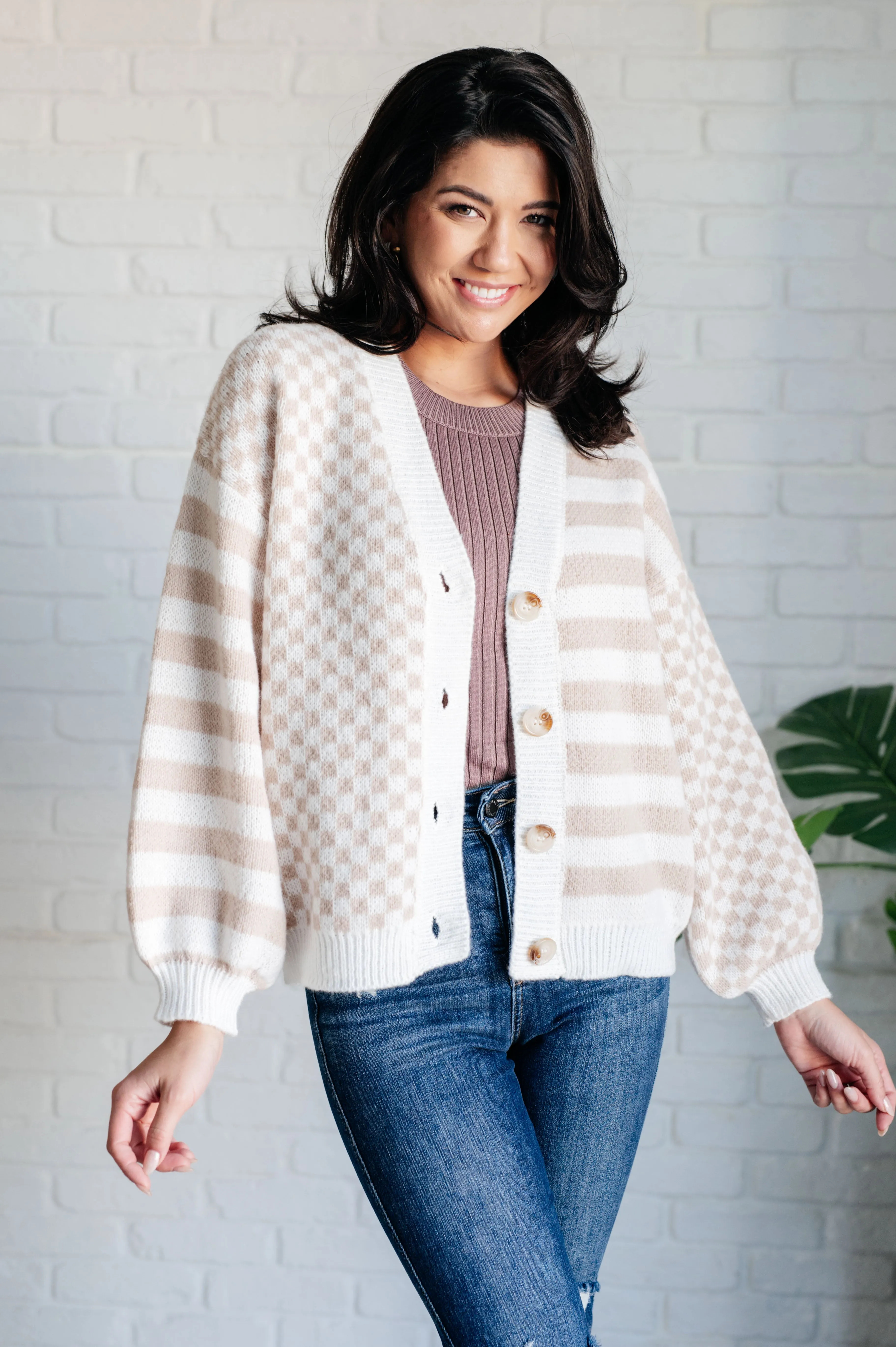Maxct &Check That Line Cardigan