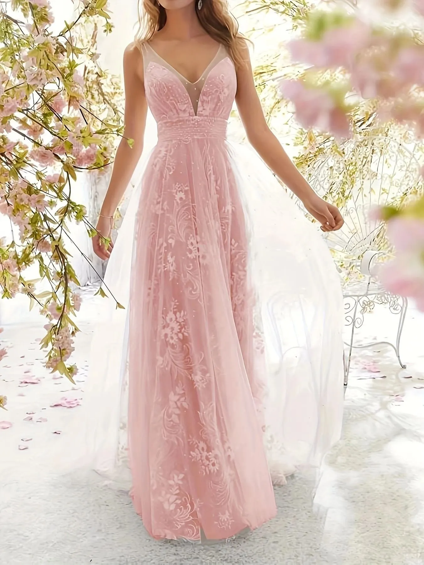 Maxct harajuku dress to impress New Wedding Dress Sexy B Collar Sleeveless Lace Wedding Dress