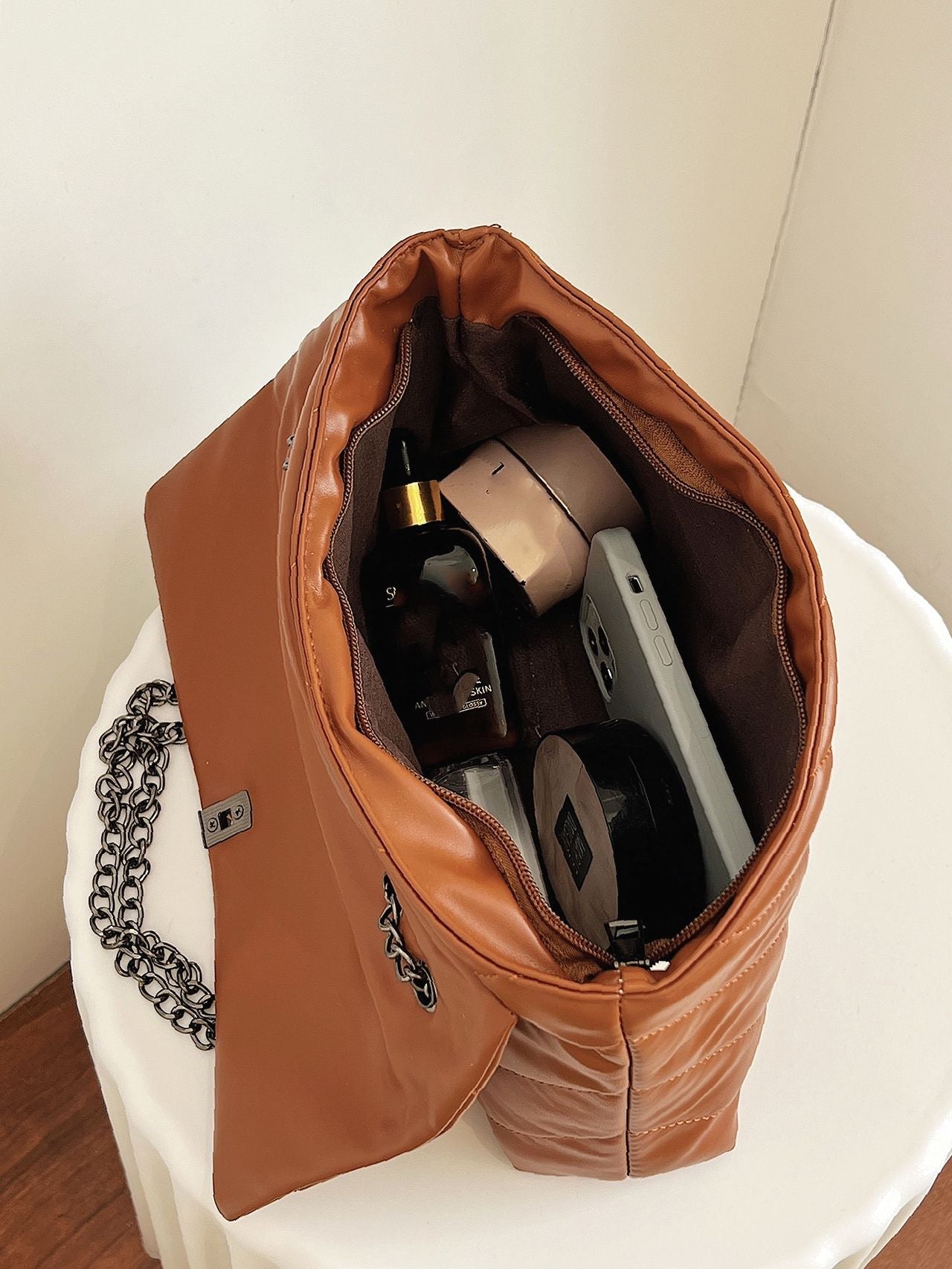 Maxct - Chevron Chain Tote Bag  - Women Tote Bags