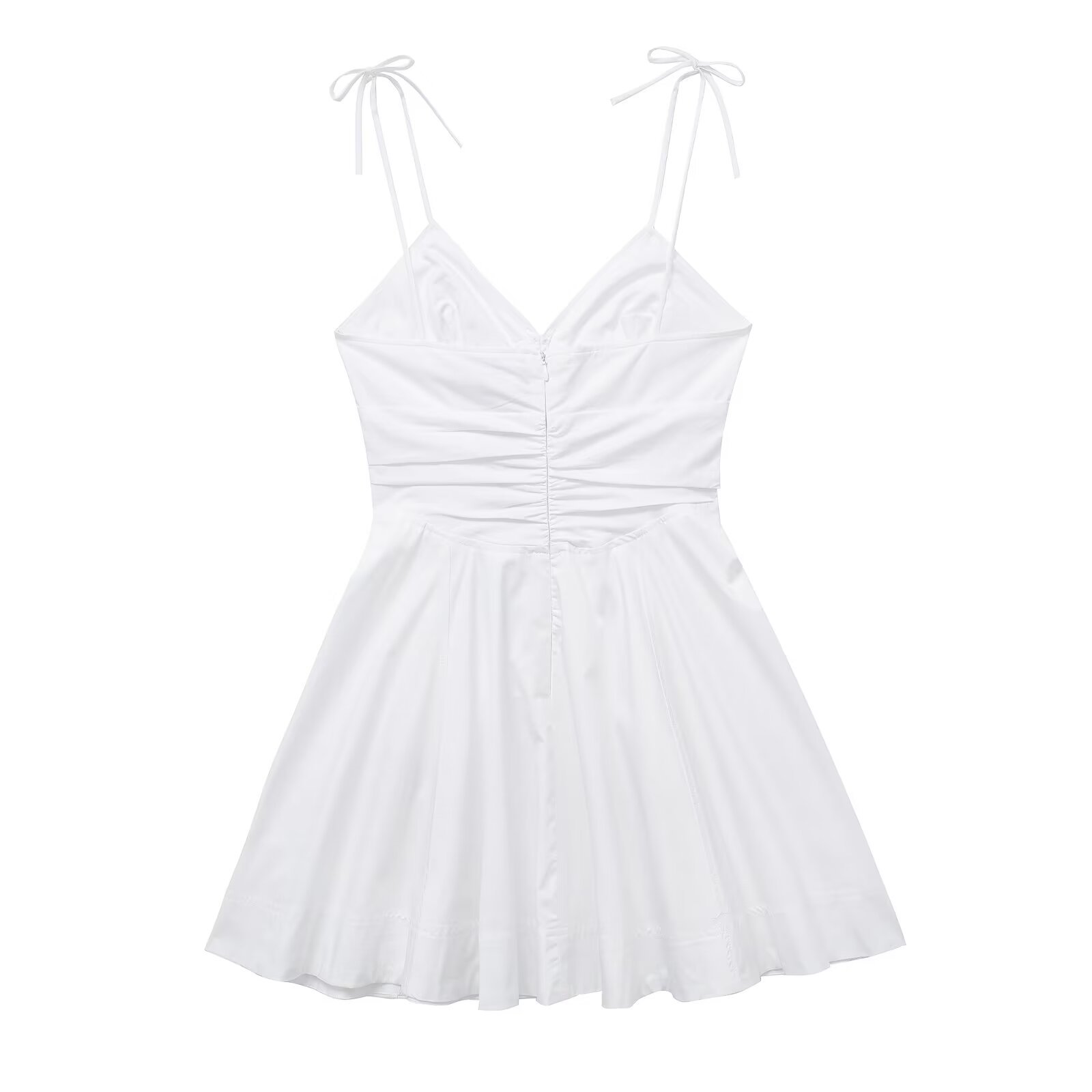 Maxct Spring Style Bow Tie Trench Coat Fabric Short Dress 2802002