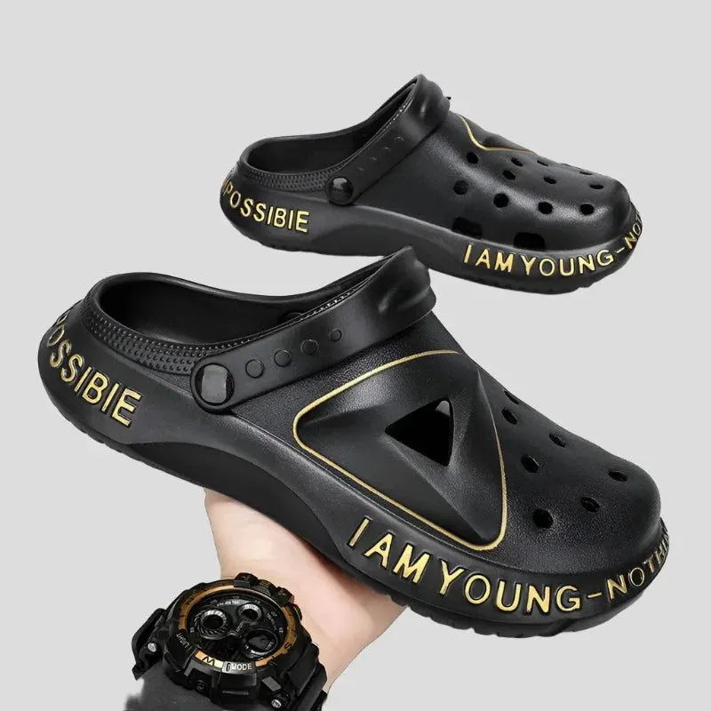 Soft Bottom Outdoor Pool Shoes for Men Cave Clogs Slippers Maxct