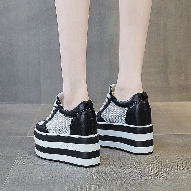 Platform Sneakers for Women - Mixed Colors Shoes Maxct