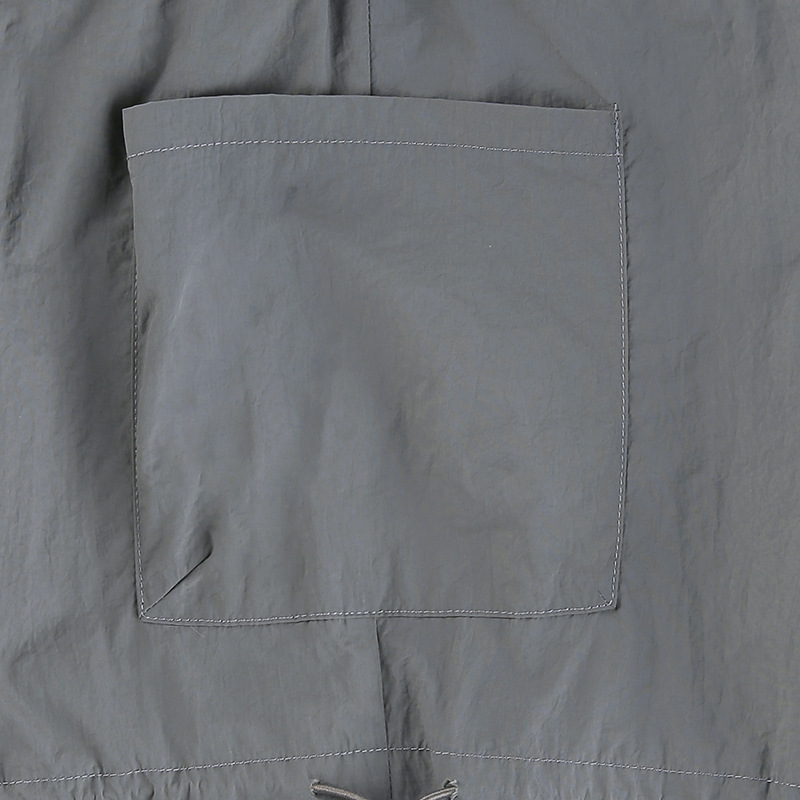 Low-rise Straight-leg Multi-pocket Overalls Pants