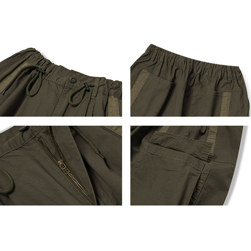 Maxct Retro Drawstring Loose Bloom Shorts