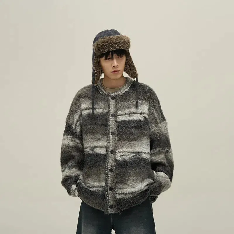 Maxct Vintage Striped Cardigan Sweater
