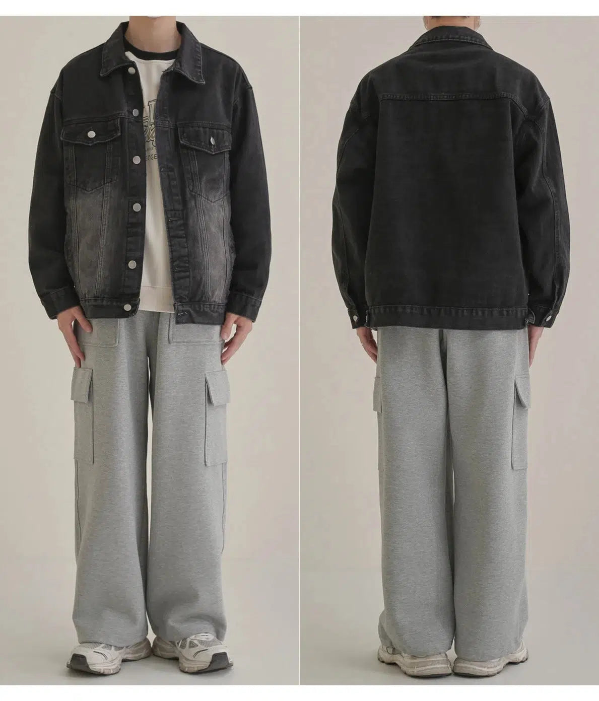 Maxct Basic Washed Denim Jacket