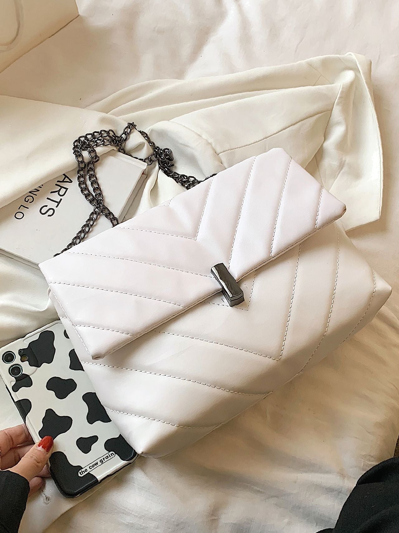 Maxct - Chevron Chain Tote Bag  - Women Tote Bags