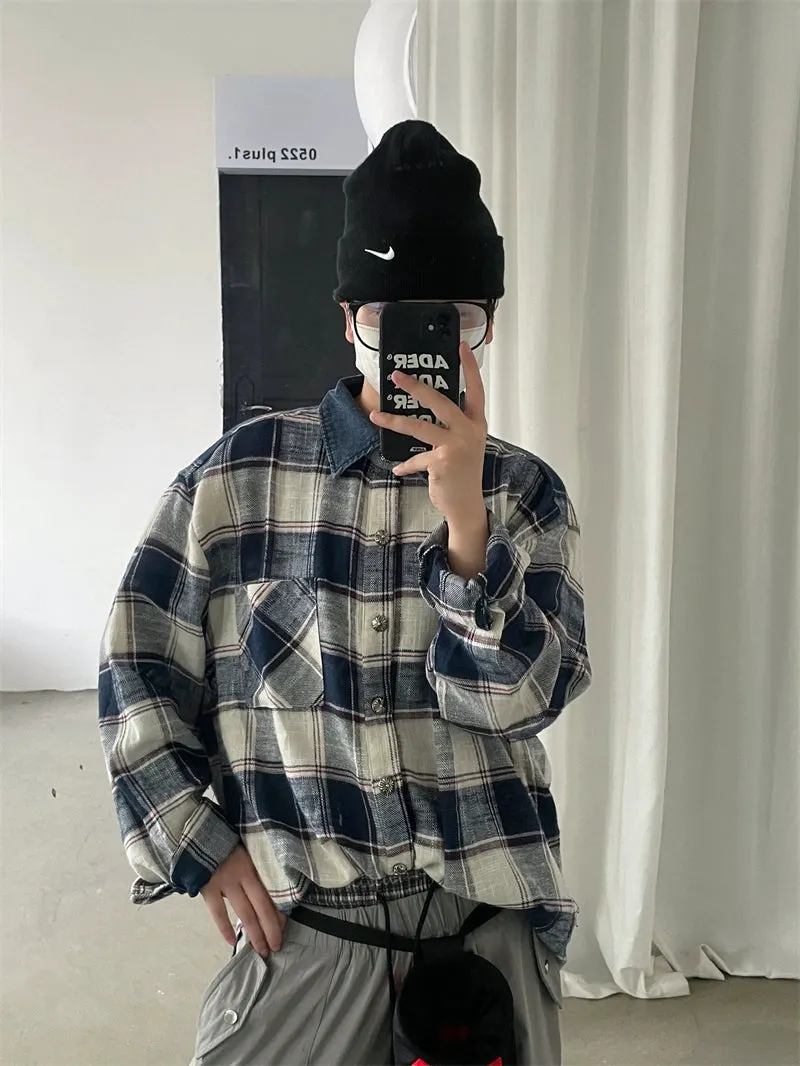 Jusho Vintage Plaid Shirt Maxct