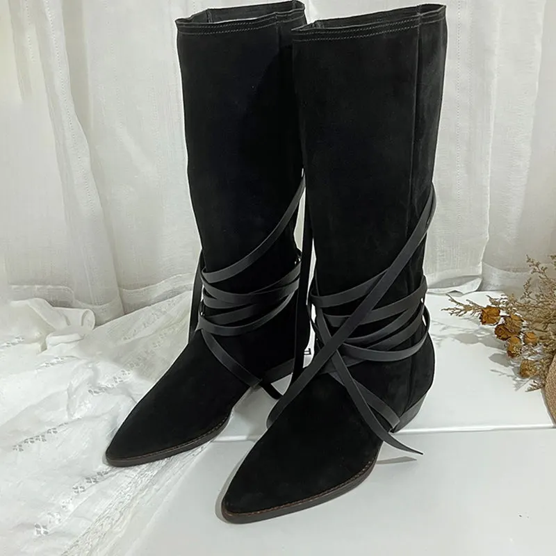 Womens Mid Calf Western Boots Maxct