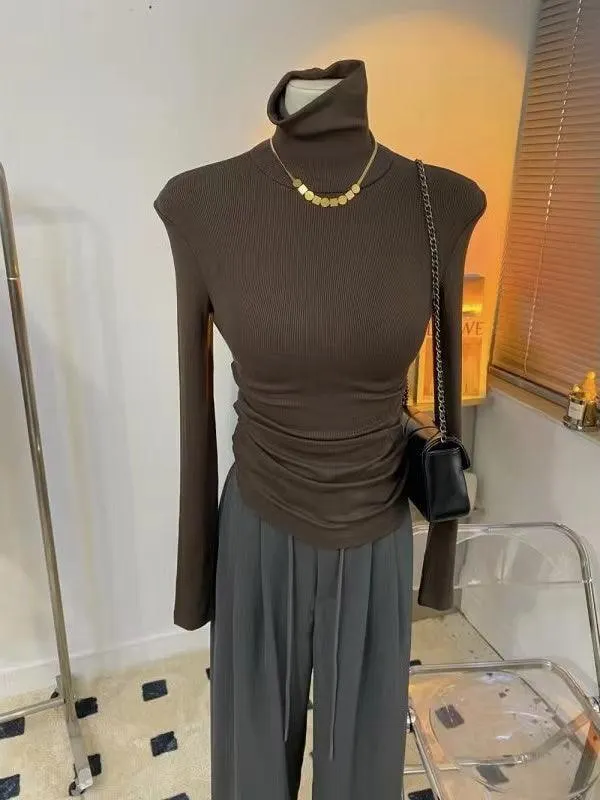 Maxct Simple Comfy Tight-fitting Knit Basic T-shirt