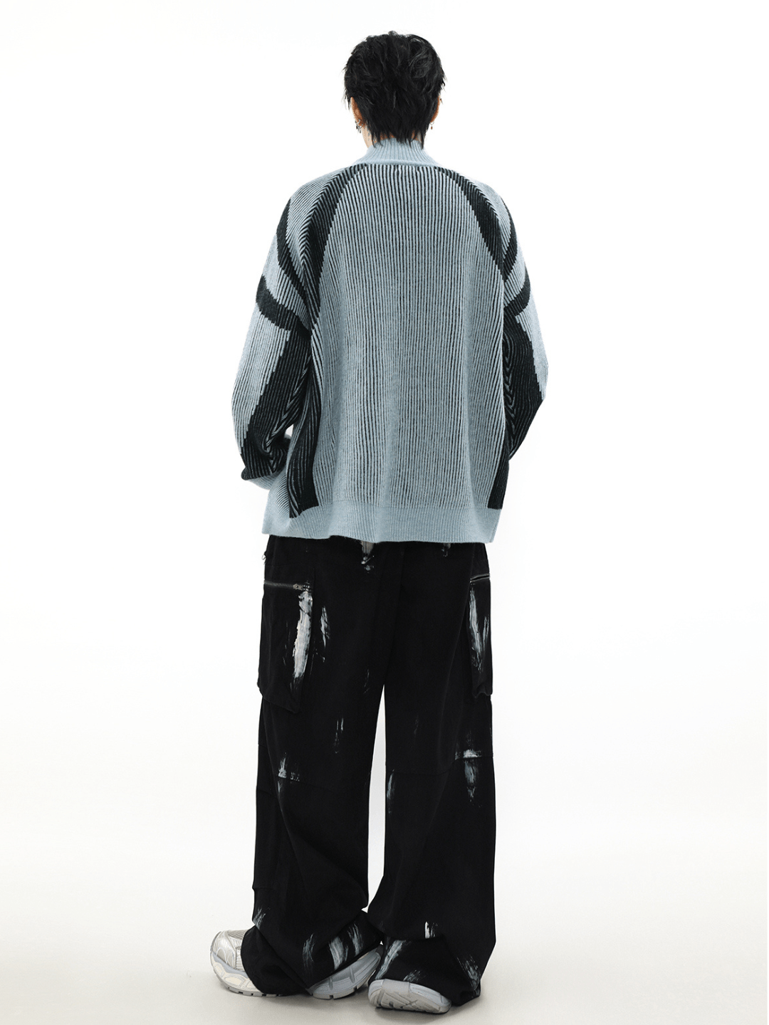 Maxct [Mrnearly] Striped Turtleneck Sweater Na857