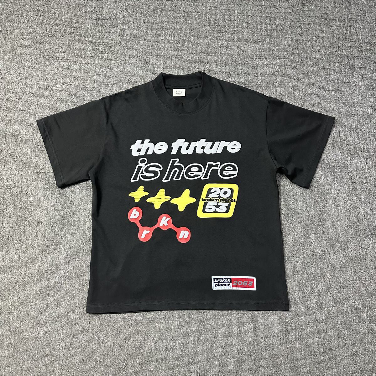 Maxct 90S Streetwear Cartoon Skull Foam Printed Round Neck Short Sleeve Casual American Fashion Brand T-Shirt Men And Women High Street Loose