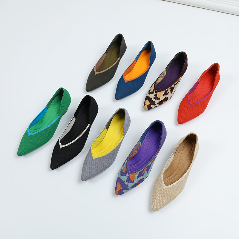 Urban Woven Multi-Color Casual Low Heels Shoes Maxct