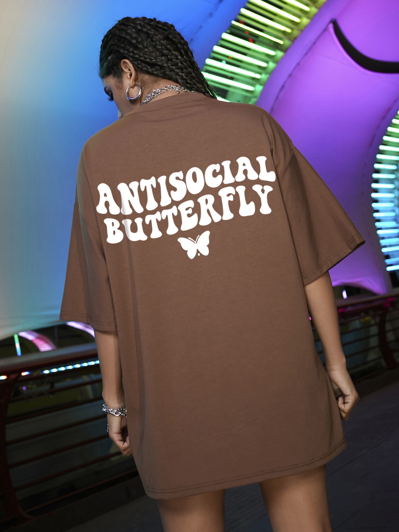 Butterfly White Letter Printed T-Shirts Women 100% Cotton Black Short Sleeve Fashion Hip Hop Streetwear Summer Breathable Tshirt