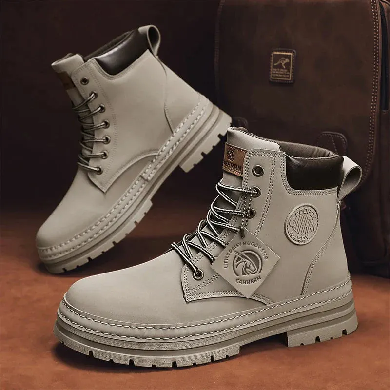 Winter Ready Ankle Martin Boots - Leather Work Shoes Maxct