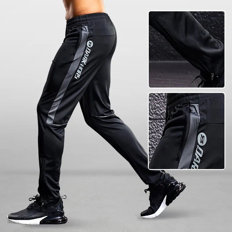 Men's Zipper Pocket Sport Pants Running and Fitness Maxct