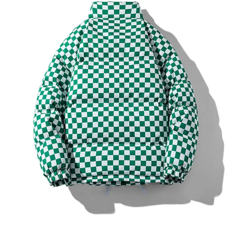 Maxct &REALLIFE Men's Checkered Puffer Jacket - M-5XL