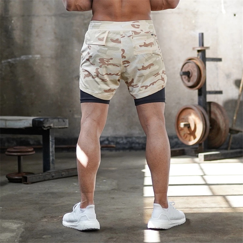 Men's 2-in-1 Running Shorts: Quick Dry Fitness Workout - true deals club