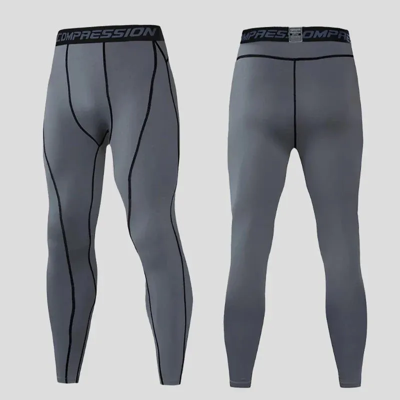 Fitness Compression Trousers Men's Tight Leggings for Gym and Athletics Maxct
