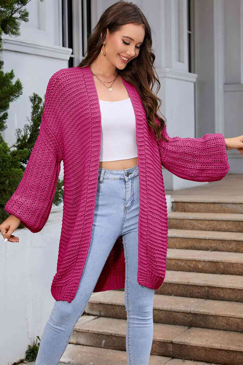 Maxct &Open Front Longline Cardigan