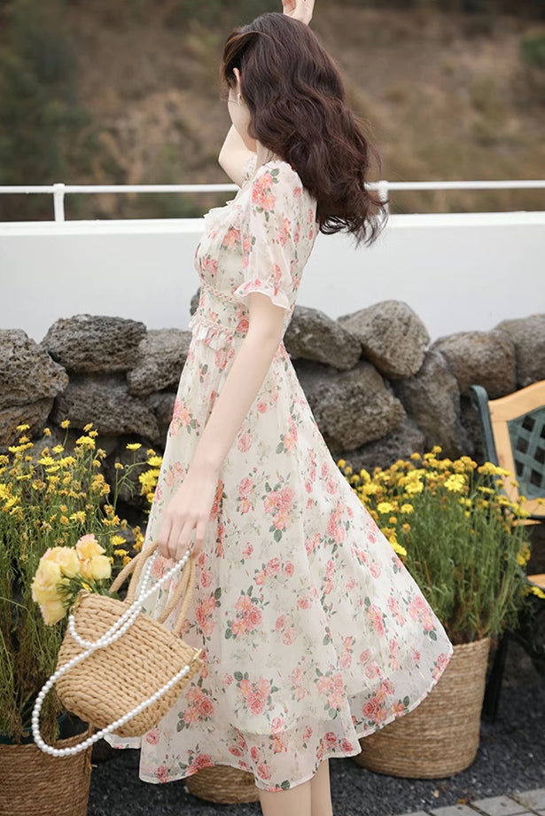 Peony Blush Midi Dress Maxct