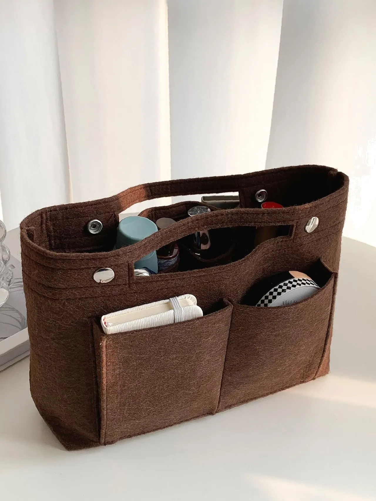Maxct - Snap Button Bag Insert  - Women Tote Bags