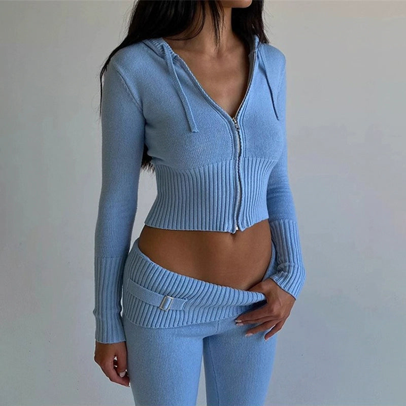Maxct Ivorie Knitted Pants Set