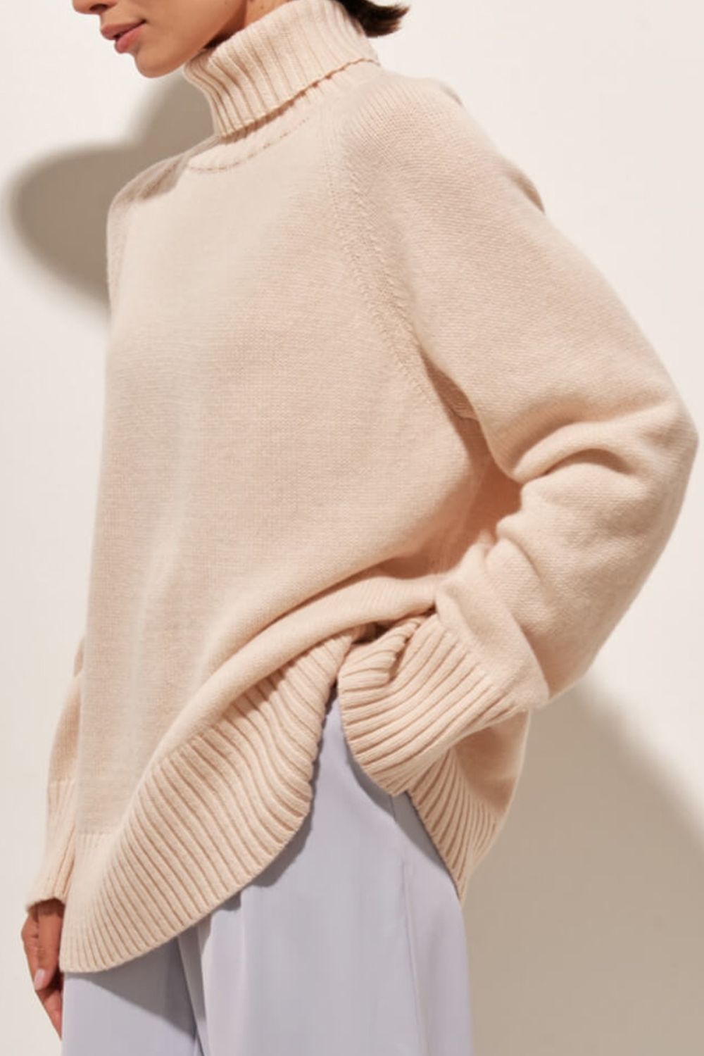 Maxct &Turtle Neck Raglan Sleeve Sweater