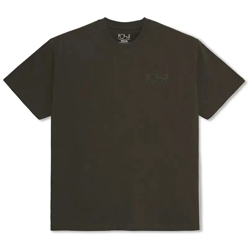 90s Streetwear Polar Skate Y2K Clothing Men Women Harajuku Back Letter Graphic Print Oversized T Shirt Hip Hop Gothic Cotton Short Sleeve Tops