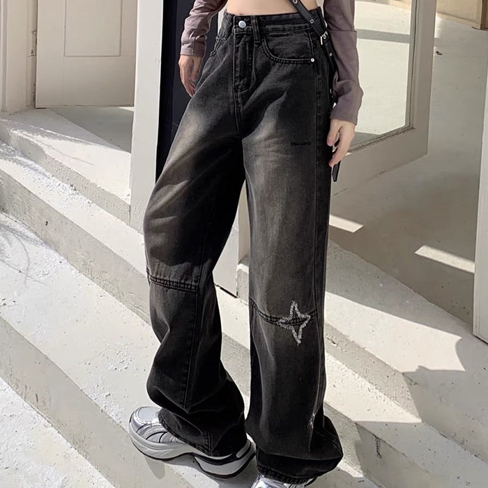 Knee Star Black Jeans Maxct