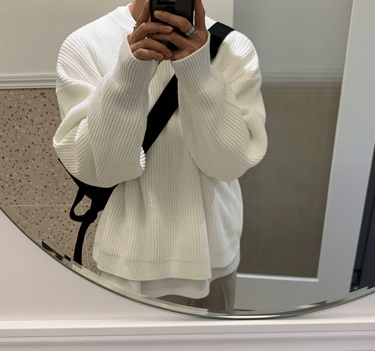 Maxct 6234 Knitted Round Neck Sweater