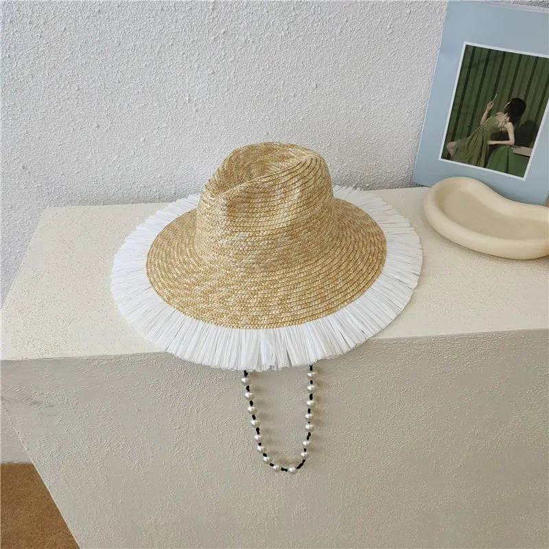 Maxct Sun Hat Fashion Wind Straw Women's Burrs Straw Hat