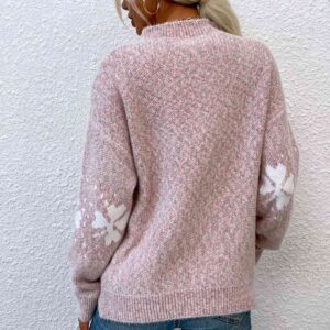 Maxct &Four Leaf Clover Mock Neck Sweater