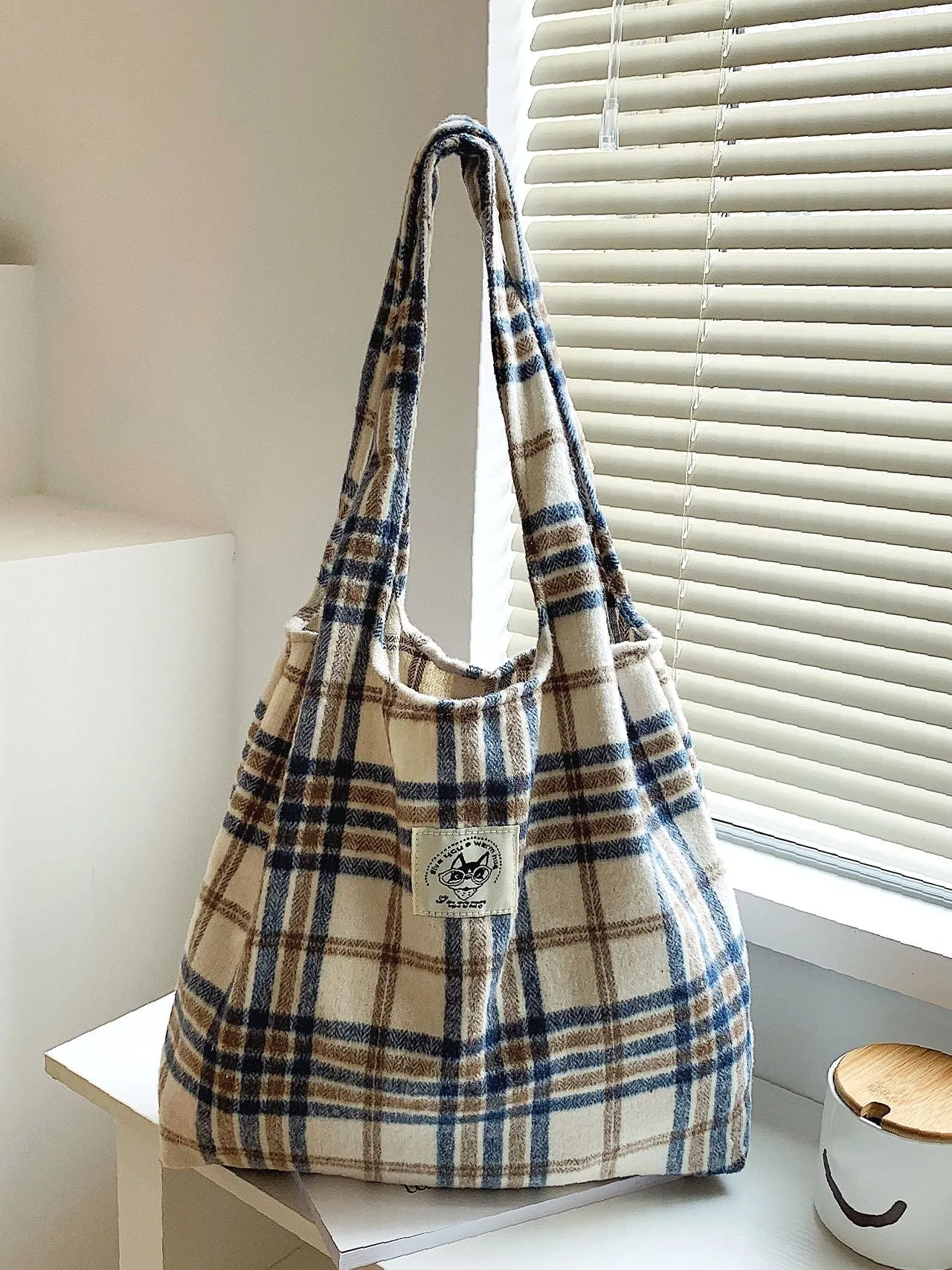 Maxct - Plaid Tote Bag  - Women Tote Bags