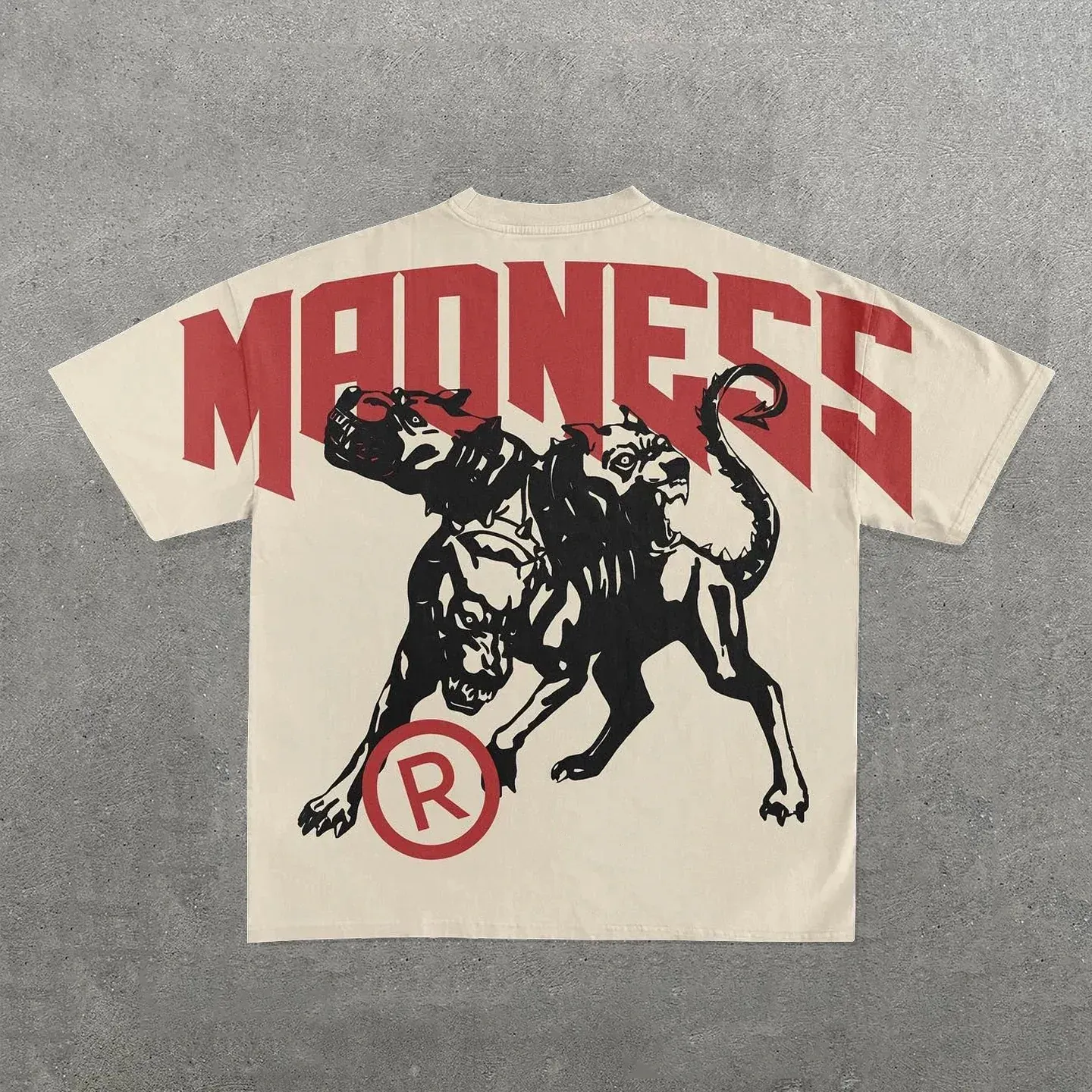 European and American fashion trend cartoon print oversized T-shirt men's Y2K street Harajuku loose short-sleeved T-shirt