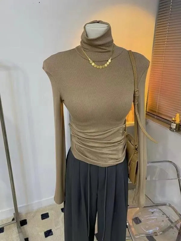 Maxct Simple Comfy Tight-fitting Knit Basic T-shirt