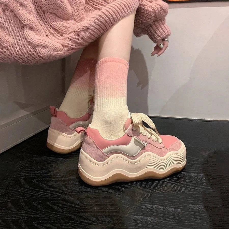 Platform Sneakers for Women - Wave Style Maxct