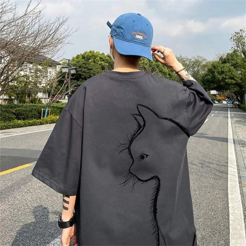 Maxct &Back Printed Cat Tee