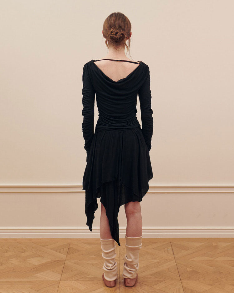 Balletcore Asymmetrical Mid Skirt Maxct