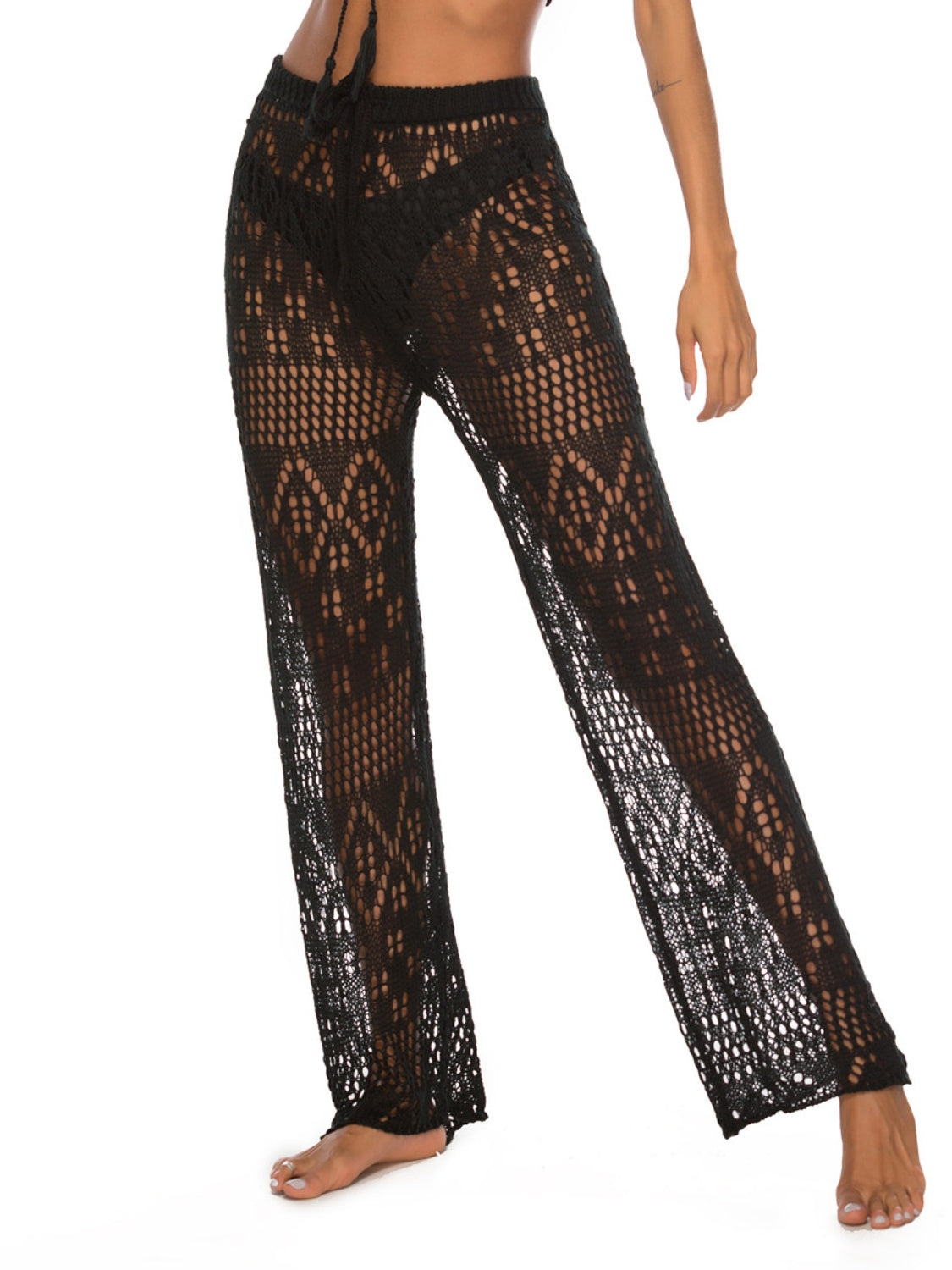 Maxct &Cutout Straight Swim Pants