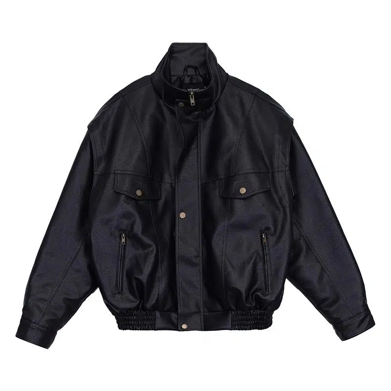 Maxct Retro Motorcycle Soft Leather Jacket