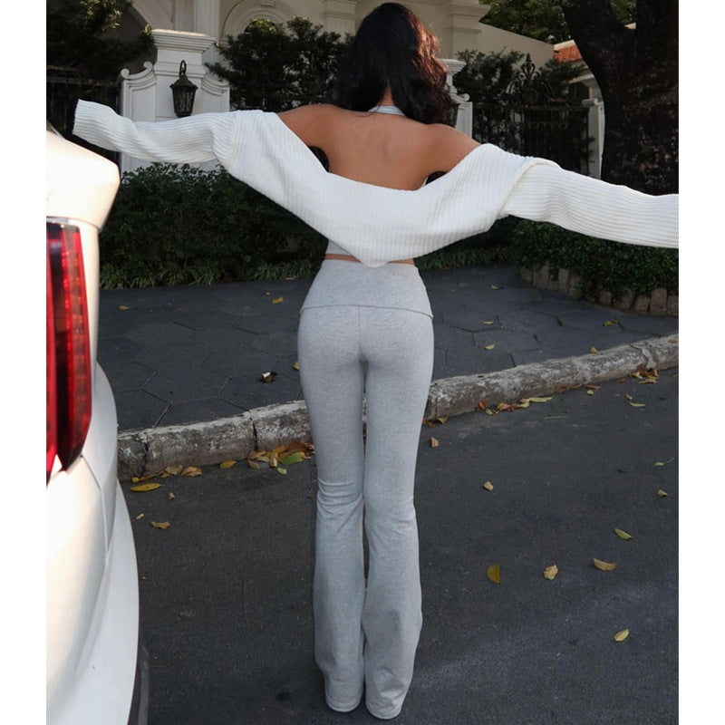 Maxct Sahar High Waist Flare Pants & Top Set