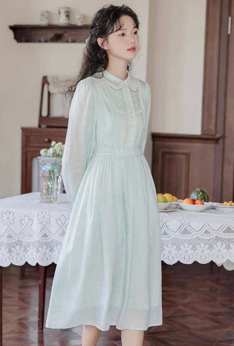 Sunday Tea Long Sleeve Midi Dress Maxct