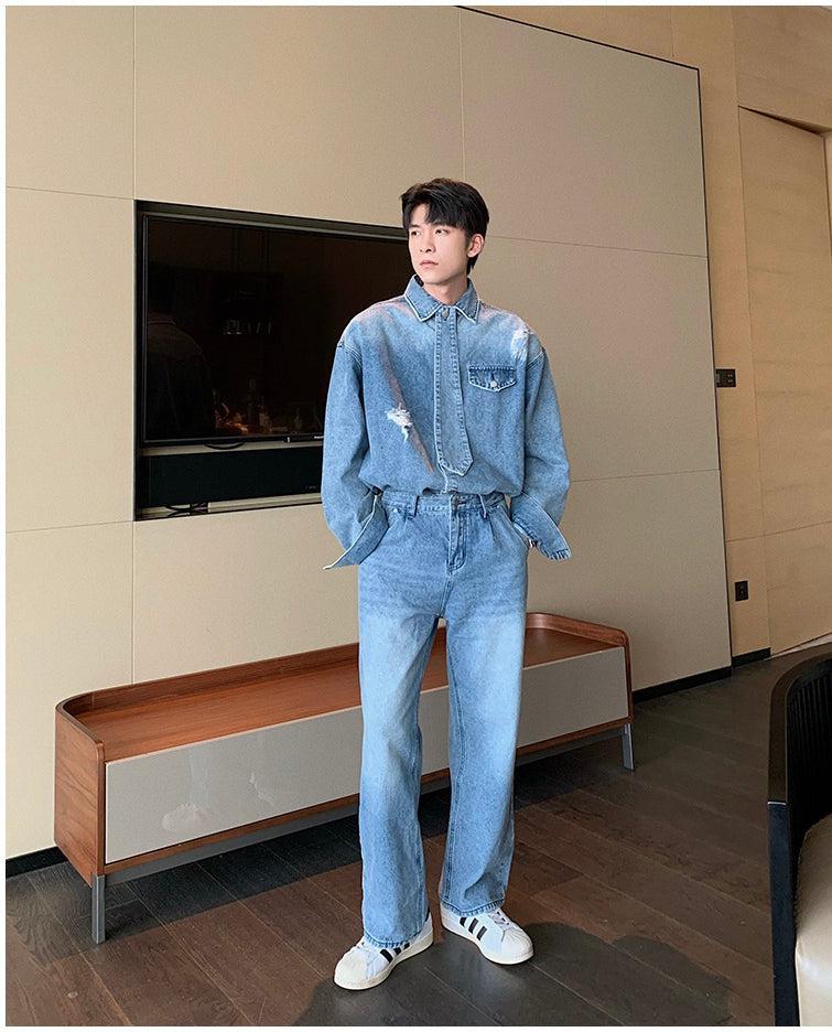 Maxct Denim Jacket & Jeans Set