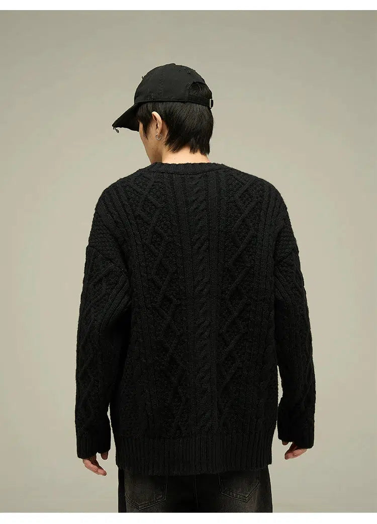 Maxct Vintage Round Neck Sweater
