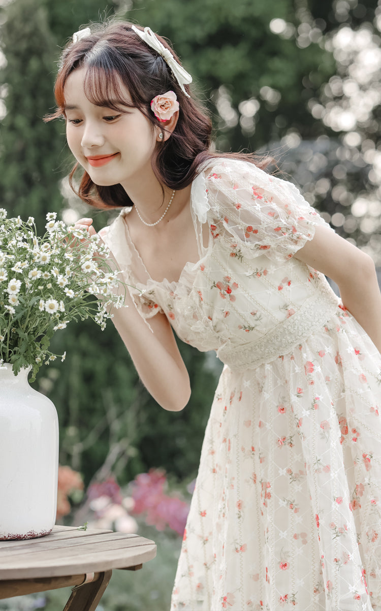 Dainty Rose Petticoat Mini Dress Maxct