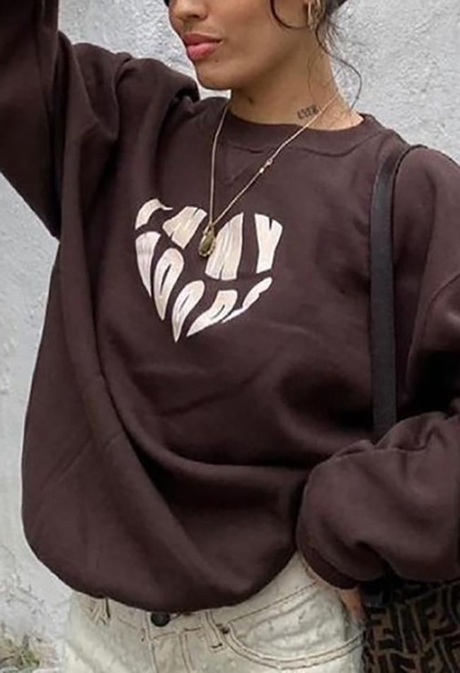 Maxct Love Letter Crew Sweatshirt