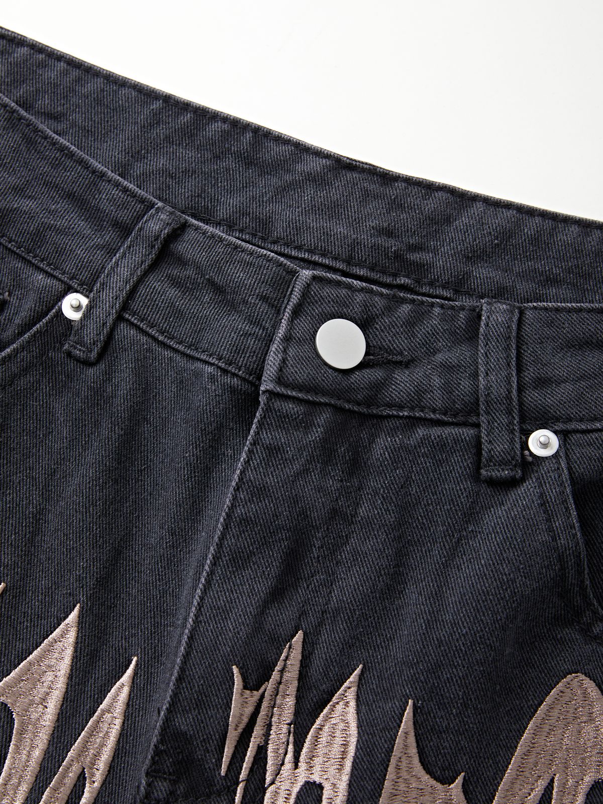 Men's Washed Revenge Straight Leg Jeans Maxct