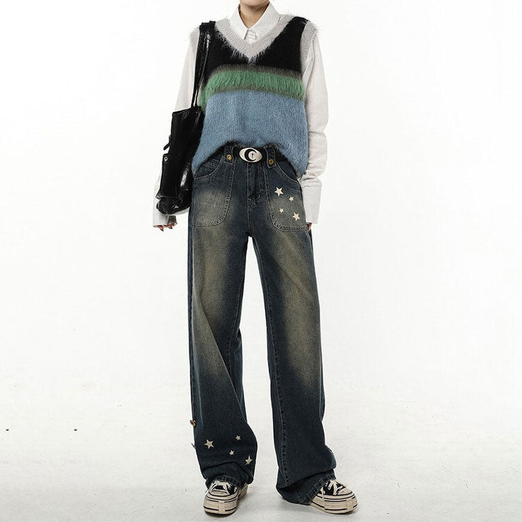 Star Child Wide Leg Jeans Maxct
